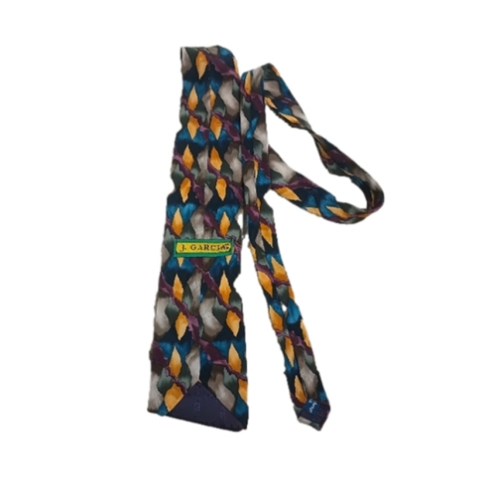 Jerry Garcia 100% Silk Tie - Blue Mountain from Collection Six